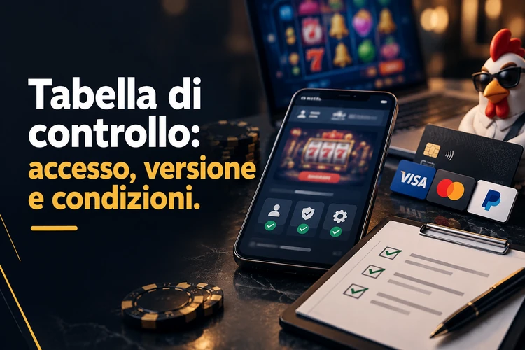 Tabella di controllo: accesso, versione e condizioni