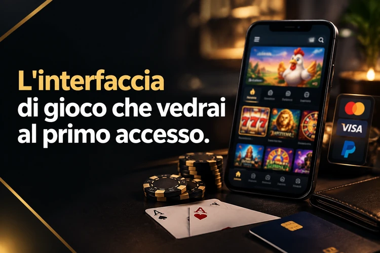 L'interfaccia di gioco che vedrai al primo accesso