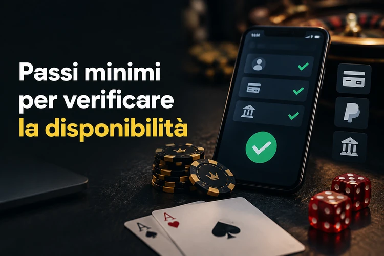 Passi minimi per verificare la disponibilità